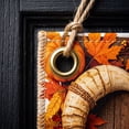 thumbnail image 4 of 72 x 35 Inch Happy Thanksgiving Banner Door Cover, Fall Harvest Themed Porch Sign, Large Front Door Wall Backdrop for Indoor Outdoor Party Decorations and Photo Booth Props, #03, 4 of 6