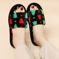 thumbnail image 2 of Christmas Slippers House Shoes for Women Fluffy Soft Cozy Bedroom Cartoon Plush Cute Slippers for Indoor Outdoor Use, 2 of 9