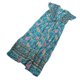 thumbnail image 5 of Vestido cruzado con escote en V para mujer Nikou estampado floral mangas cortas tirantes en la cintura largo de playa verde XL, 5 of 15