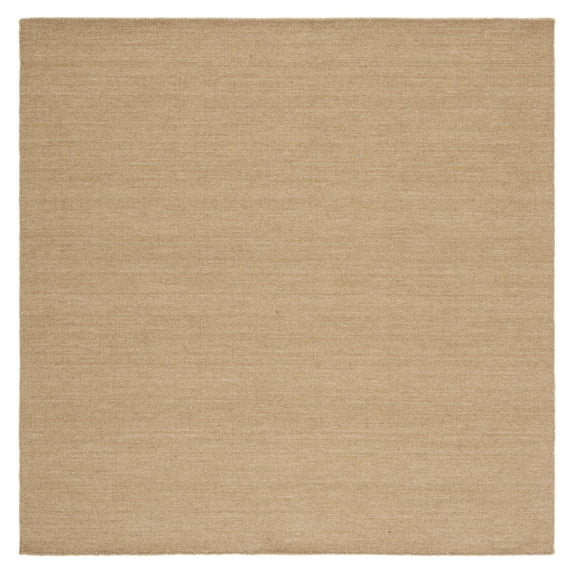 SAFAVIEH Kilim Patrick Solid Area Rug, Beige, 6' x 6' Square