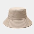 thumbnail image 4 of CoCopeaunts Large Bucket Hat Women Big-Brimmed Fisherman Hat Unisex Pure Color Basin Caps with Adjustable Chin Strap Pin Decorate, 4 of 8