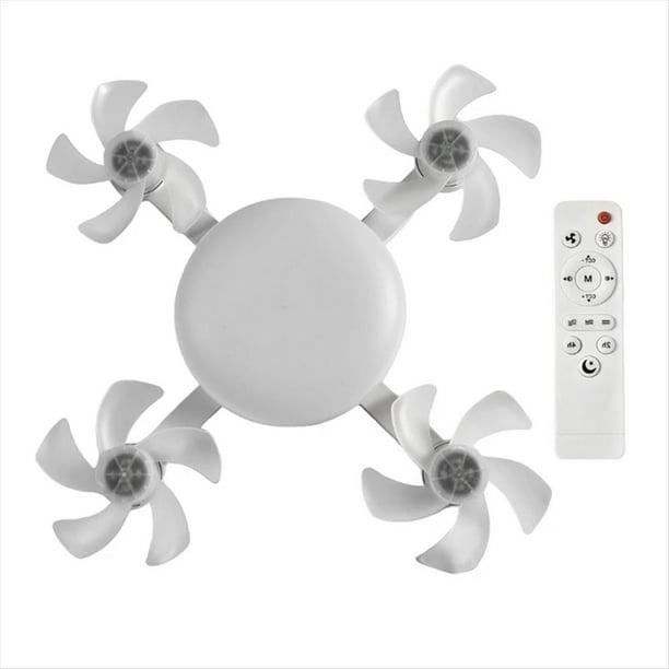 Ventilador de Techo con Control Remoto y Función de Atenuación, 60 W, con Forma de Dron