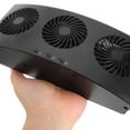 thumbnail image 3 of unbranded Ventilador Portátil De Ventilación Para Auto Negro Con Función USB Y Eliminación De Olores, 3 of 6