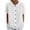 08-White, variant on Yutgune Women's Trendy Cotton Linen Top Casual Solid Color Short-Sleeved Button-Down Blouse Collar Shirt