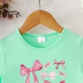 thumbnail image 5 of Cethrio Girls Summer Outfit Sets, Short Sleeve Casual 2 Piece Printed T-Shirts and Pants Set Green Size 2-3 T, 5 of 5
