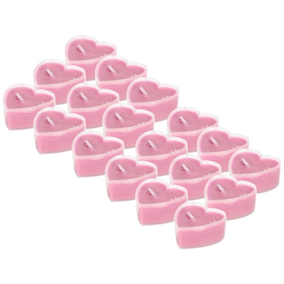 18 Velas en Forma de Corazón, Románticas Velas de Té Sin Perfume, Mini Vela en Forma de Corazón para San Valentín, Halloween, Navidad, Color Morrador