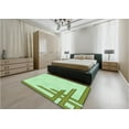 thumbnail image 5 of Ahgly Company Machine Washable Indoor Rectangle Transitional Green Area Rugs, 5' x 8', 5 of 7