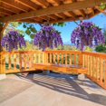 thumbnail image 3 of Artificial Silk Flowers in Hanging Basket Outdoor Indoor Patio Lawn Corridor Garden Decor, Fake Hanging Orchid in Basket, Hanging Orchid with 0-inch Coconut Lining Chain Palm Flowerpot(Yellow), 3 of 5