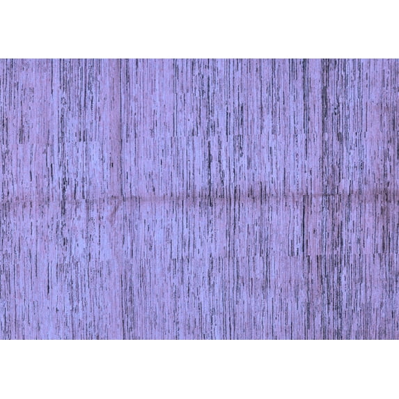Ahgly Company Indoor Rectangle Abstract Blue Modern Area Rugs, 2' x 5'