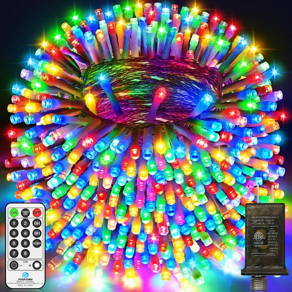Luces LED navideñas JXLEDAYY de 403 pies, 1000 luces, 8 modos