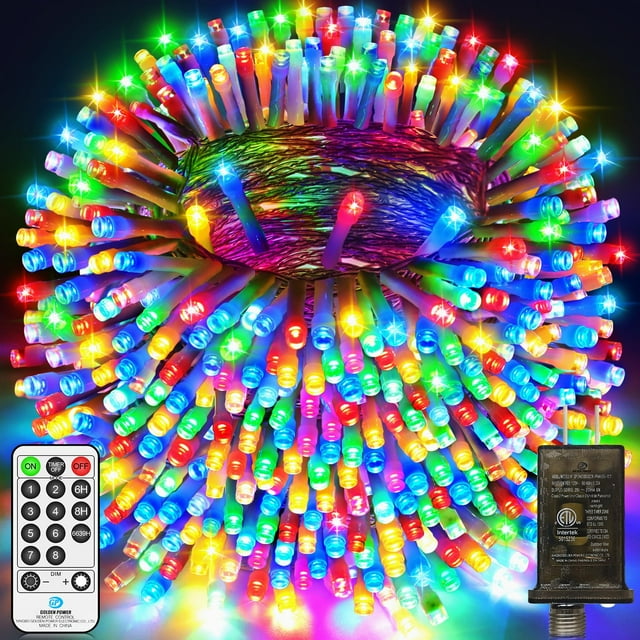 Luces LED navideñas JXLEDAYY de 403 pies, 1000 luces, 8 modos