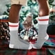 thumbnail image 5 of Mujer Hombre Navidad Diseño Calcetines Novedad Navidad Calcetín única - Gris pálido Macarena Calcetines de algodón unisex, 5 of 6