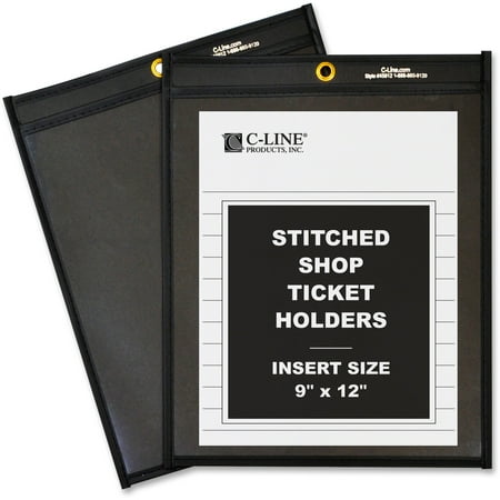 - C-Line Shop Ticket Holders, Stitched, One Side Clear, 75