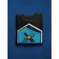 thumbnail image 3 of Vintage Space Satellite Graphic Sweatshirt Men -Image by Shutterstock, Male Small, 3 of 4