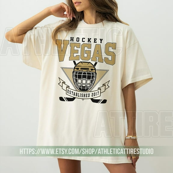 Comfort colors Vintage Vegas Golden Knight Shirt, Golden Knight Shirt, Vintage Hockey Fan Tee