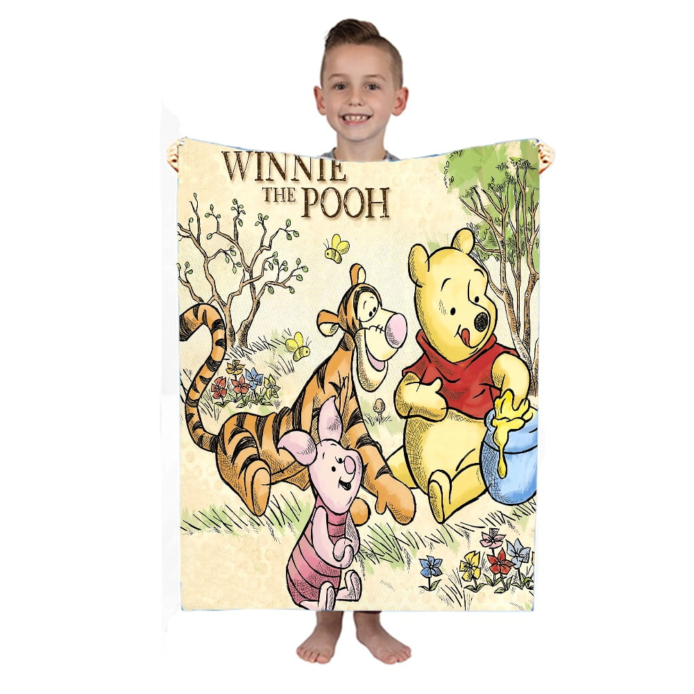 Winnie-the-Pooh Sherpa Fleece Book Blanket 60 × 80