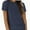 Navy blue, variant on Womens Loose Fit Tshirts Short Sleeve Summer Tops Casual Workout Yoga Tunic T Shirts Tops