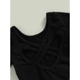 thumbnail image 4 of Inevnen Toddler Ballet Leotard for Girls Dance Flutter Sleeve Criss-Cross Back Skirt Ballerina Ballet Dress Outfit, 4 of 8