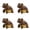 Orange 4Packs, variant on Resin Turtle Desktop Ornament Micro For Garden Beach Home Decorative Big Eye Turtle Figurine, 10.5x8x7.5 cm, Brown 6Packs