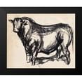 thumbnail image 2 of Parker, Jennifer Paxton 14x12 Black Modern Framed Museum Art Print Titled - Black Angus II, 2 of 5