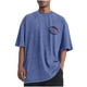 thumbnail image 2 of Tops para hombre, blusas y camisas de cuello redondo y manga corta para hombre, camisetas deportivas informales con estampado desgastado para hombre, blusas de cuello redondo y manga corta para hombre, 2 of 5