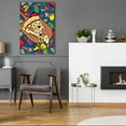 thumbnail image 5 of Epic Art 'Pizza Slice With Toppings' by Ron Magnes, Acrylic Glass Wall Art, 24"x36", 5 of 8