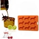 thumbnail image 1 of Bandeja de Cubitos de Hielo JAMW Silicona Naranja, 1 of 5