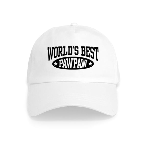CafePress - World's Best Pawpaw Cap - Adjustable 100% Brushed Unisex Casual Cotton Baseball Cap, Beige, 1