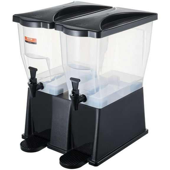 3 gal. Beverage Dispenser, Plastic Drink Dispenser with Spigot and Lid, for Iced Tea, Lemonade, Juice, Water-Party