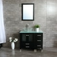 thumbnail image 3 of Wonline 36" Bathroom Vanity Cabinet w/ Tempered Glass Vessel Sink/ Countertop & Mirror, 3 of 5