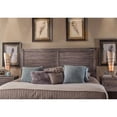 thumbnail image 5 of Bowery Hill Modern Farmhouse Weathered Gray Wood King Panel Headboard, 5 of 7