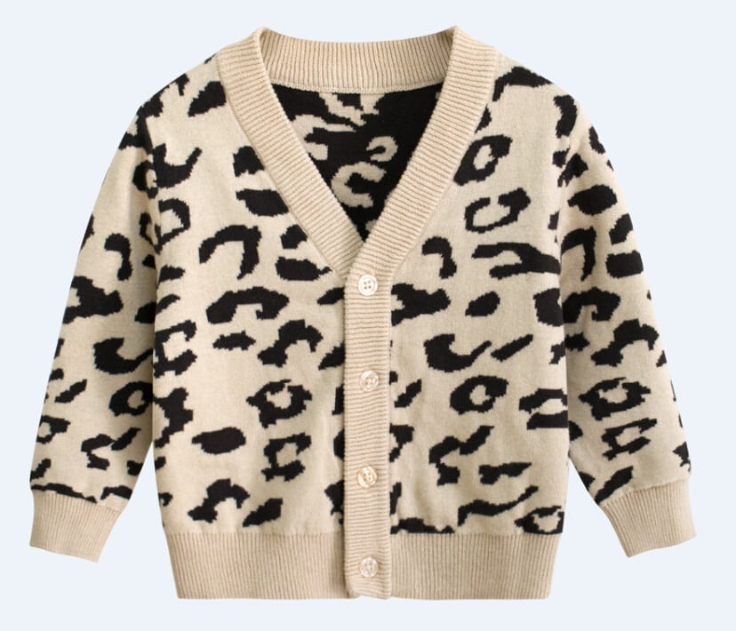 leopard sweater jacket