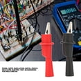 thumbnail image 4 of Clip de PrueBa de Seguridad, 10 Pinzas de Cocodrilo de Metal de Aislamiento Accesorios de Prueba Eléctrica para Multímetro, Niquelado para una Larga Vida Útil, Catiii 1000V Max, 4 of 7