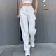 thumbnail image 2 of Pantalones vaqueros de moda informales de cintura media lisos con bolsillos lavados y rectos para mujer Fridja  hfkajh103261, 2 of 9