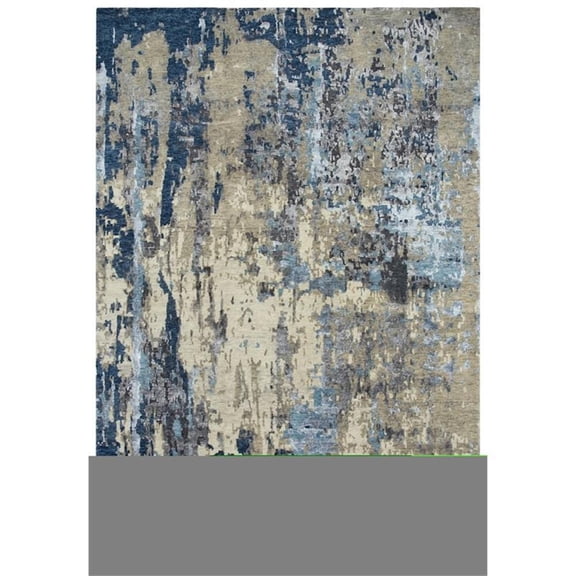 Alora Decor Noble 8' x 10' Abstract Beige/Gray/Gray/Rust/Blue Hand Knot Area Rug