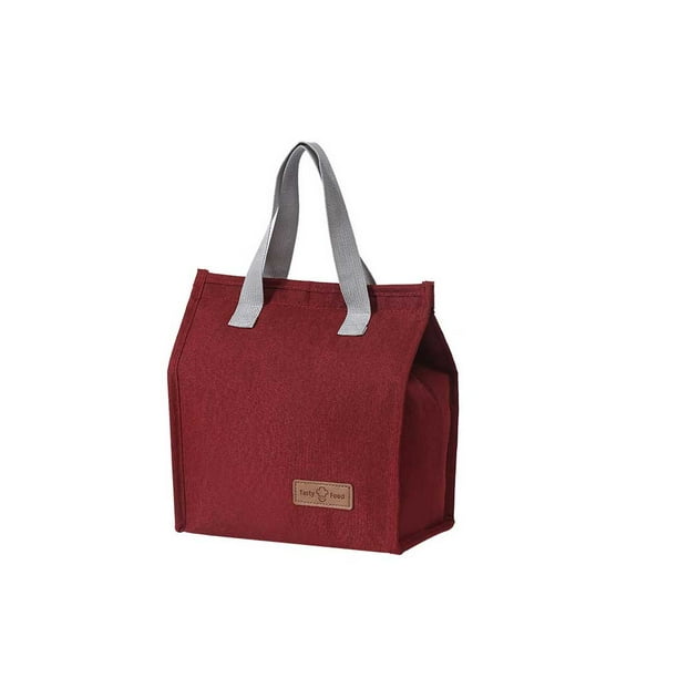 Fiambrera portátil, bolsa de tela Oxford, papel de aluminio, aislamiento térmico, enfriador de alimentos, bolsa de almacenamiento para Picnic Organizadores de utensilios de cocina Vino rojo Advancent HA069872-03