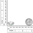 thumbnail image 4 of Gem Stone King 925 Sterling Silver White Simulated Opal Engagement Filigree Ring for Women (0.89 Cttw, Round Cabochon 6MM, Gemstone October Birthstone, Size 5), 4 of 4