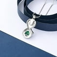 thumbnail image 5 of Infinity Urn Necklace for Human Pet Ashes Crystal Heart Cremation Necklace Stainless Steel Memorial Ash Jewelry for Women for Love Ones, 5 of 6