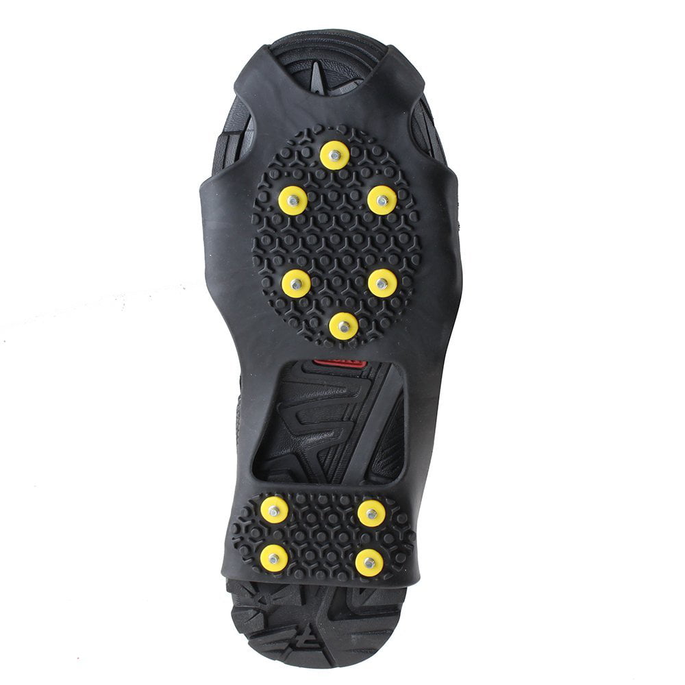 Universal Non-Slip Gripper Spikes Anti-Slip Over Shoe Durable Cleats with Good Elasticity Easy to Pull On or Take Off GEQIAN Shoe Care Products Ice & Snow Grips Winter Sports