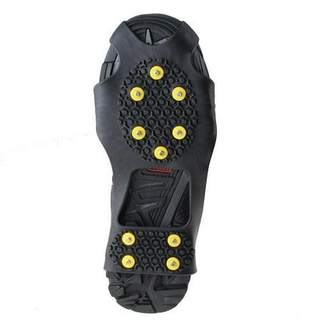 AGPtek Anti Slip Grip Shoe Covers Overshoes Snow Shoes Crampons Cleats for Ice Snow (Best Sedan For Snow And Ice)