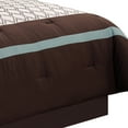 thumbnail image 3 of Riverbrook Home 8 Piece Comforter Set, Queen, Blue/Brown/Ivory, Tolbert, Polyfill, Adult, 3 of 5