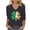 XNQR2-Black, variant on Meichang St Patricks Day Shirts for Women V Neck 3/4 Length Sleeve Women Tops Shamrock Graphic Tees Crew Neck Casual Irish Tops