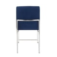 thumbnail image 6 of High Back Fuji Contemporary Dining Chair in Stainless Steel and Blue Velvet by LumiSource - Set of 2, 6 of 9