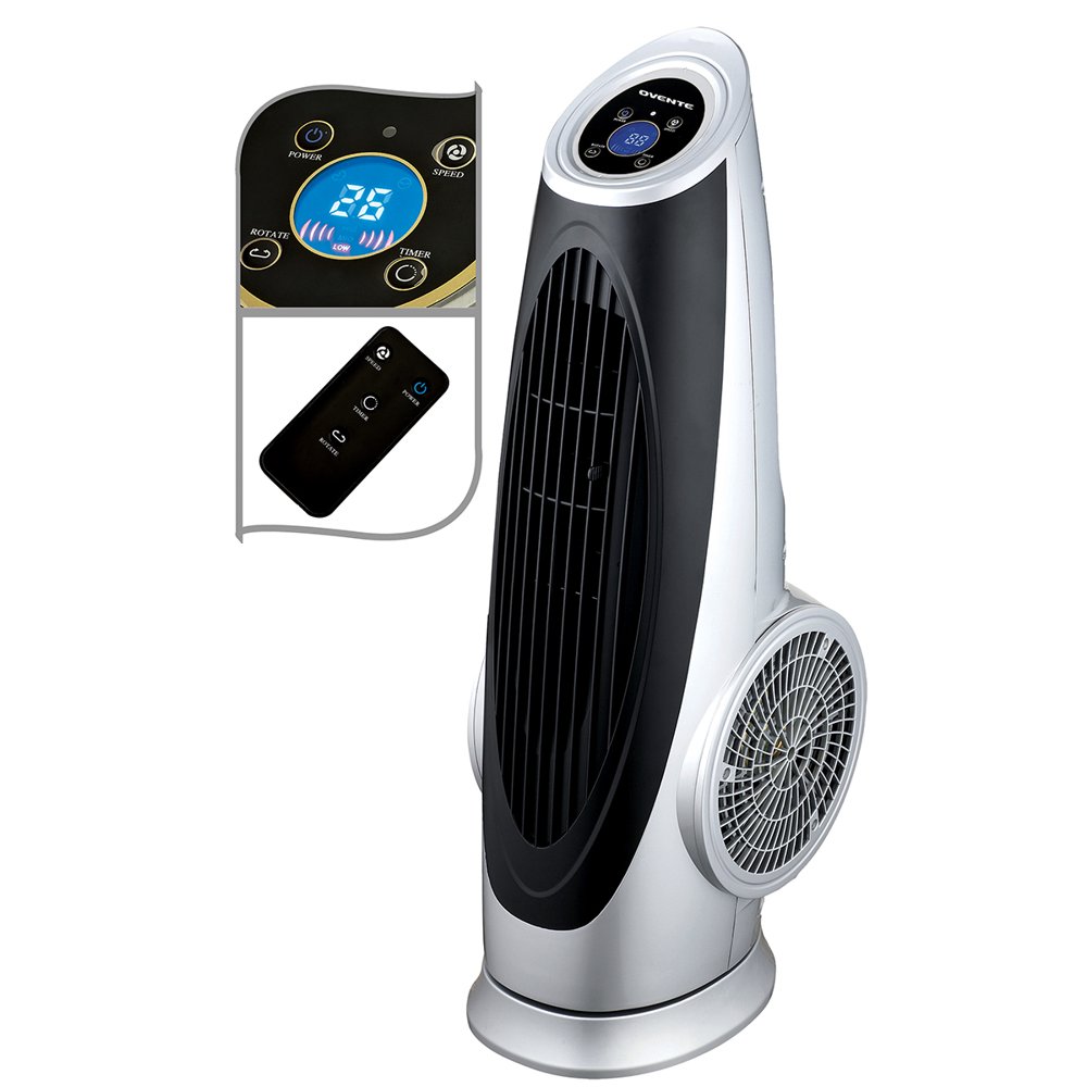 Ovente Cool Breeze Electric Oscillating Tower Fan with Digital Panel 3
