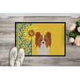 thumbnail image 2 of Carolines Treasures WDK5450MAT 18 x 27 in. Summer Sunflowers Red & White Papillon Indoor or Outdoor Mat, 2 of 5