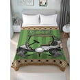 thumbnail image 4 of Golf Balls Flat Sheets Only Full Size, Soft Breathable Bed Top Sheets for Mattress, Green Sports Art Truck Brown Lattice Luxury Bedding Flat Sheets for Home Hotel Bedroom Bed Protection, 4 of 9