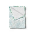 thumbnail image 2 of Scallop Soft Flannel Fleece Throw Blanket, Marine Sea Shell with Grunge Elements Nautical Water Color Splash Look, Cozy Plush for Indoor and Outdoor Use, 60" x 80", Pale Yellow Sea Blue, by Ambesonne, 2 of 5