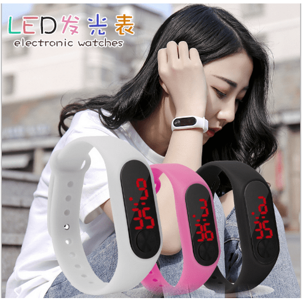 moda led m3 pulsera deportiva de ocio estudiante nino pulsera reloj electronico listo stock
