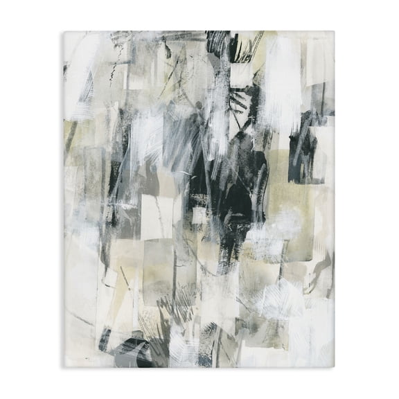 Stupell Industries Industrial Grey Layered Restless Shapes Canvas Art, 16 x 20, by June Erica Vess