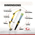 thumbnail image 5 of Genesis Original Archery Compound Bow Adjustable Size, Right Hand, Yellow, 5 of 9